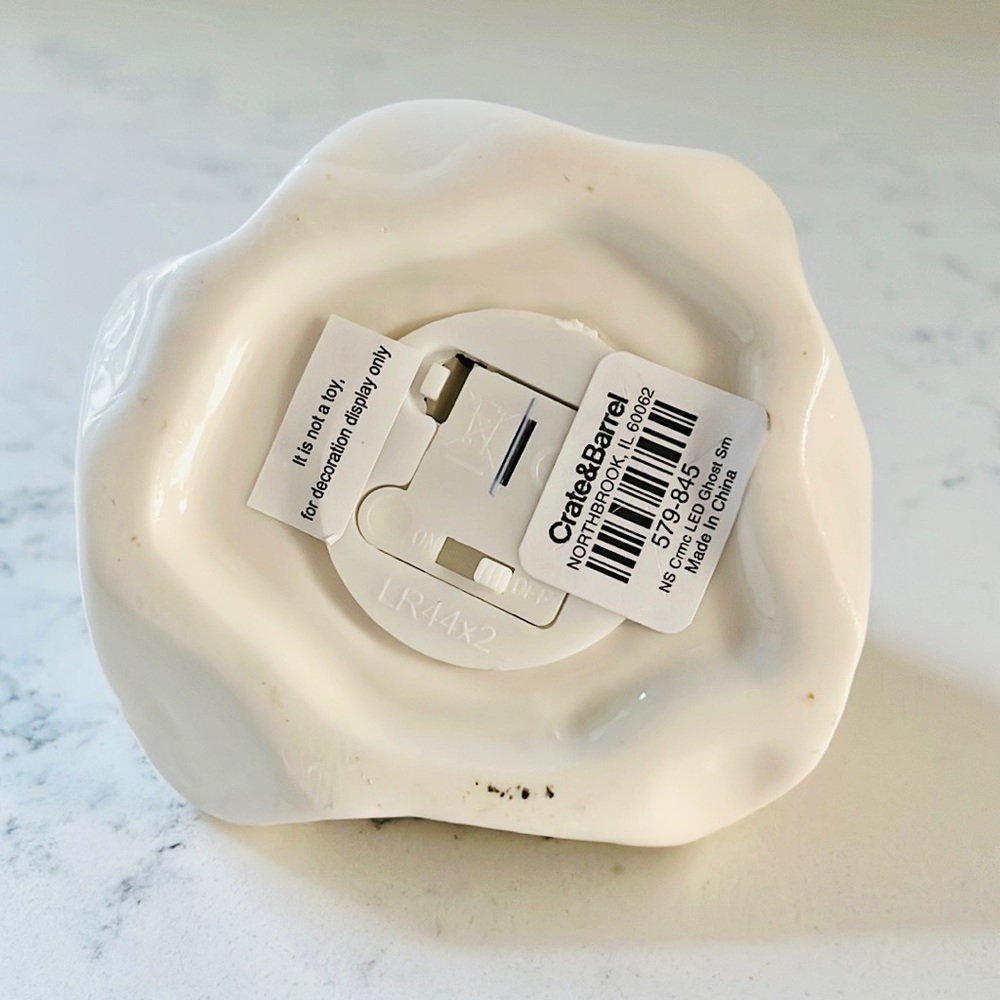 Crate&Barrel Small LED Ceramic Ghost - Picture 10 of 14